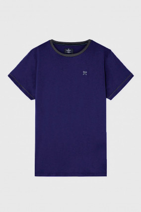 T-Shirt aus Baumwolle in Navy