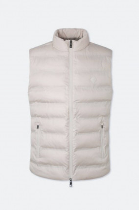 Gestepptes Gilet in Creme