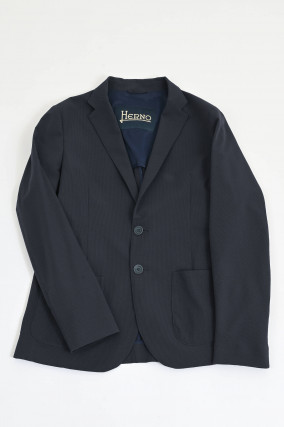 Seersucker Sakko in Navy