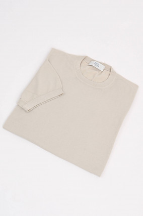 Shirt aus Baumwolle in Beige