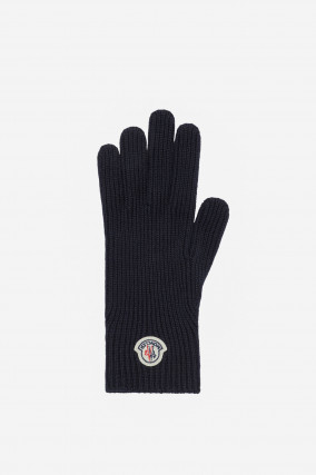 Woll-Handschuhe in Navy