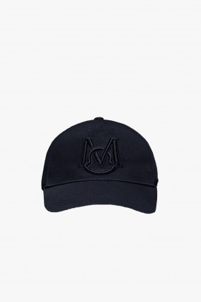 Baseball Cap mit Monogram in Navy