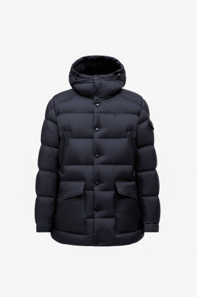 Daunenparka mit Kapuze in Navy