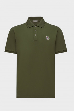 Poloshirt mit Kragen-Details in Oliv