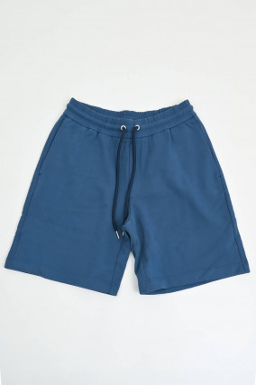 Shorts mit Denim-detail in Dunkelblau