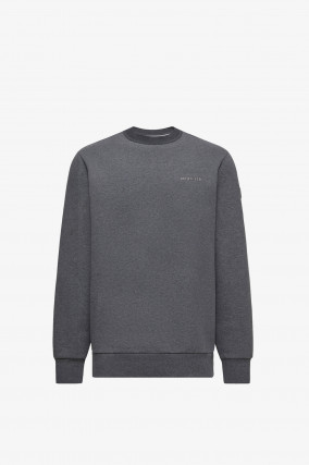 Sweater mit Logo-Aufnäher in Anthrazit