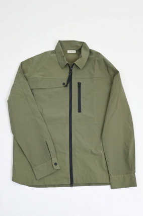 Leichte Zipp-Jacke in Khaki