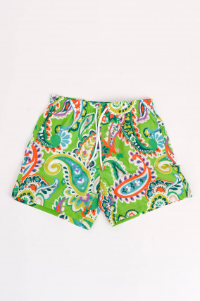 Badehose TAHITI in Multicolor/Grün