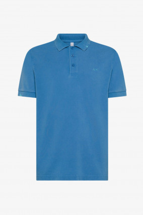 Vintage Polo aus Baumwolle in Avio Scuro