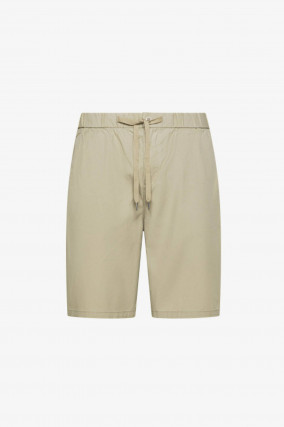 Bermuda-Shorts aus Tencel-Mix in Stone