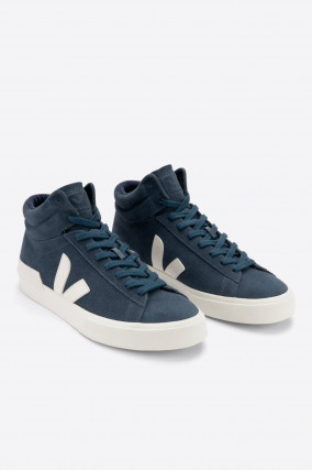 High-Top-Sneaker MINOTAUR aus Veloursleder in Navy