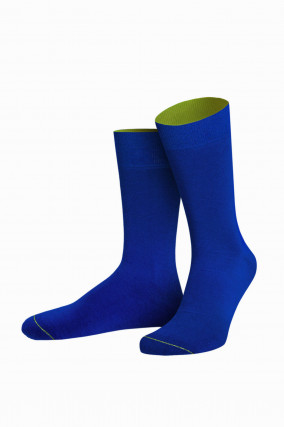 Socken aus Bio-Baumwolle in Royalblau